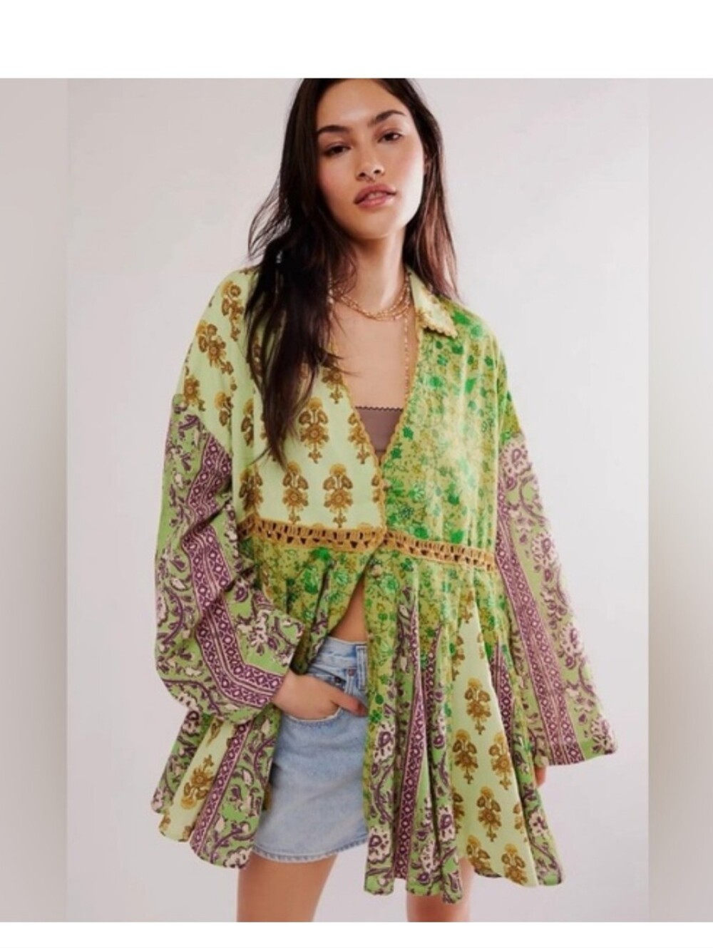 Free People Hazy Mini Dress